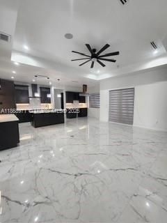 Interior, Kitchen, Marble, Pendant Lights, Recessed Lighting, Stainless Steel Appliances