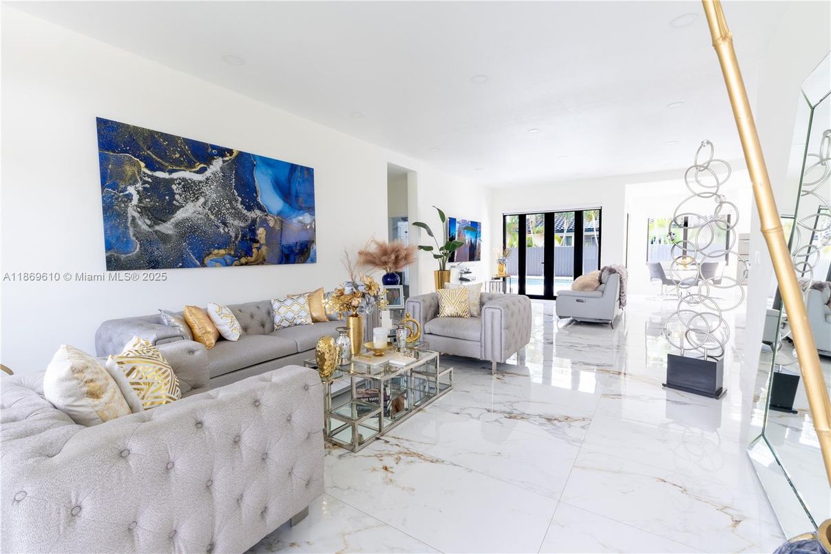 Interior, Living room, Marble, Recessed Lighting