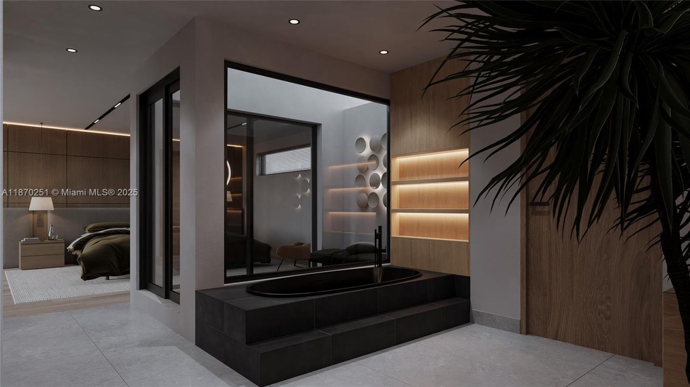 Bathroom, Interior, Recessed Lighting