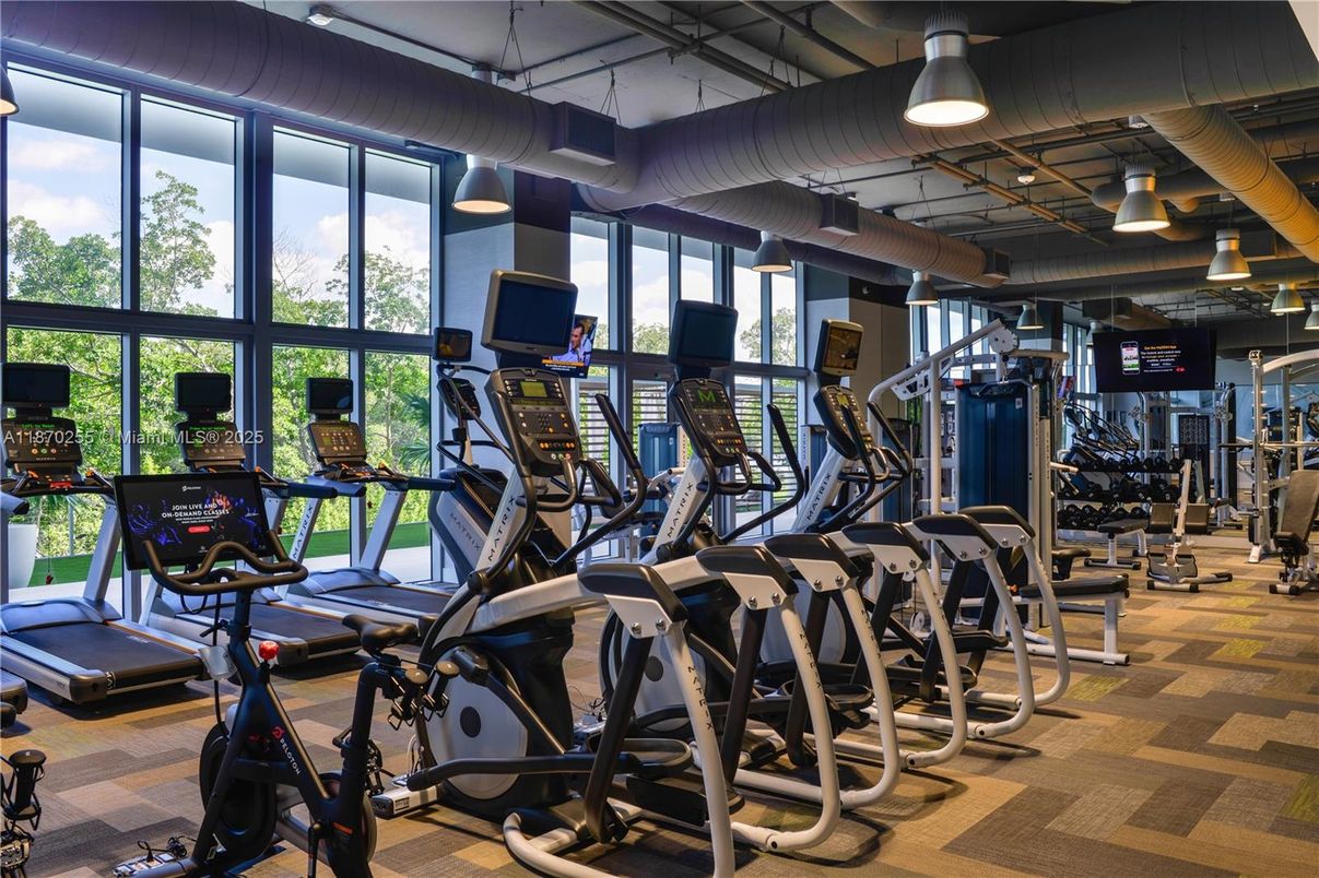 Fitness Equipment, Gym, Interior