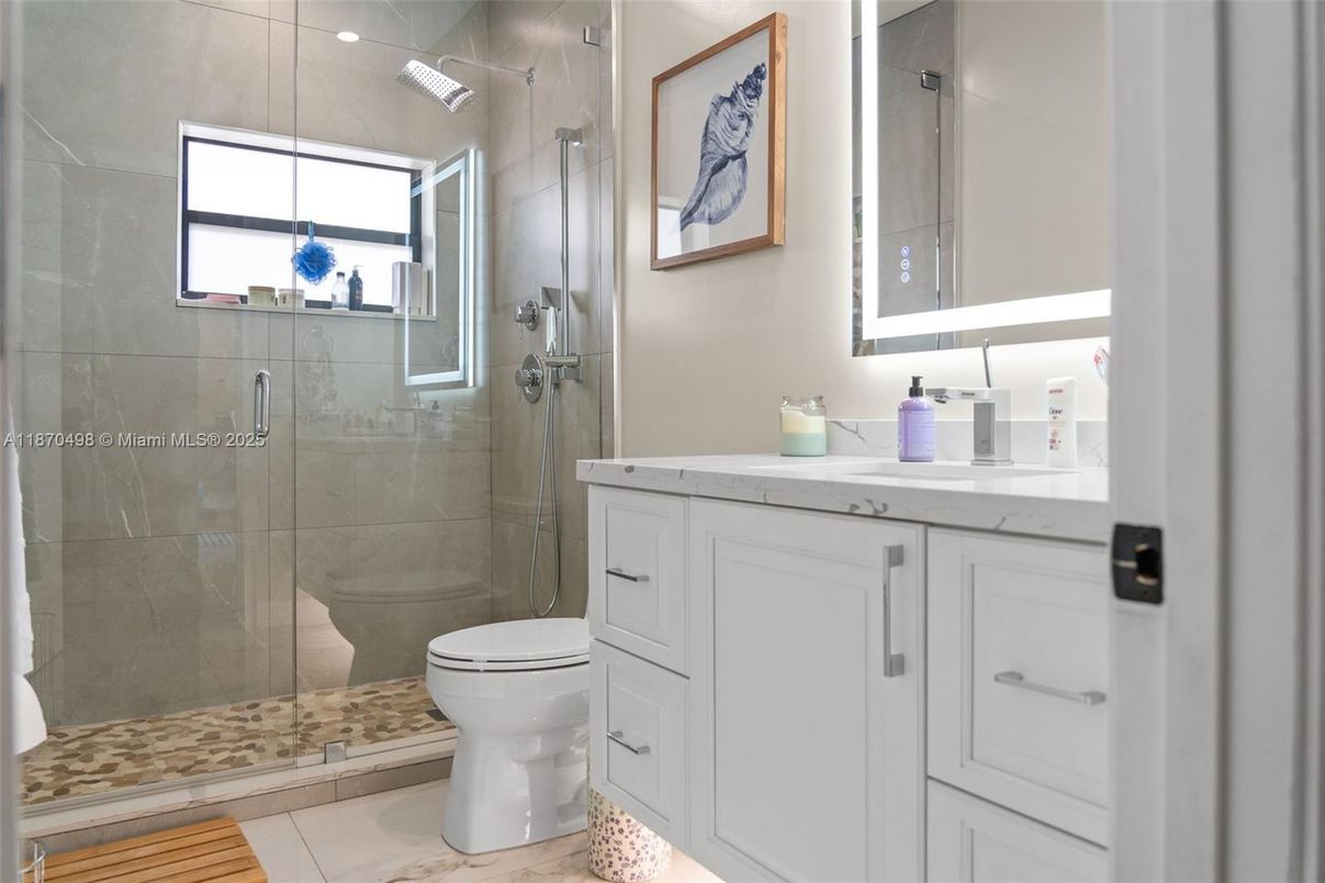 Bathroom, Glass Shower, Interior