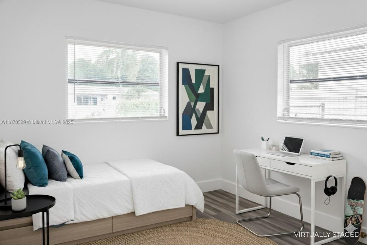 Bedroom, Home Office, Interior, Wood Texture Flooring