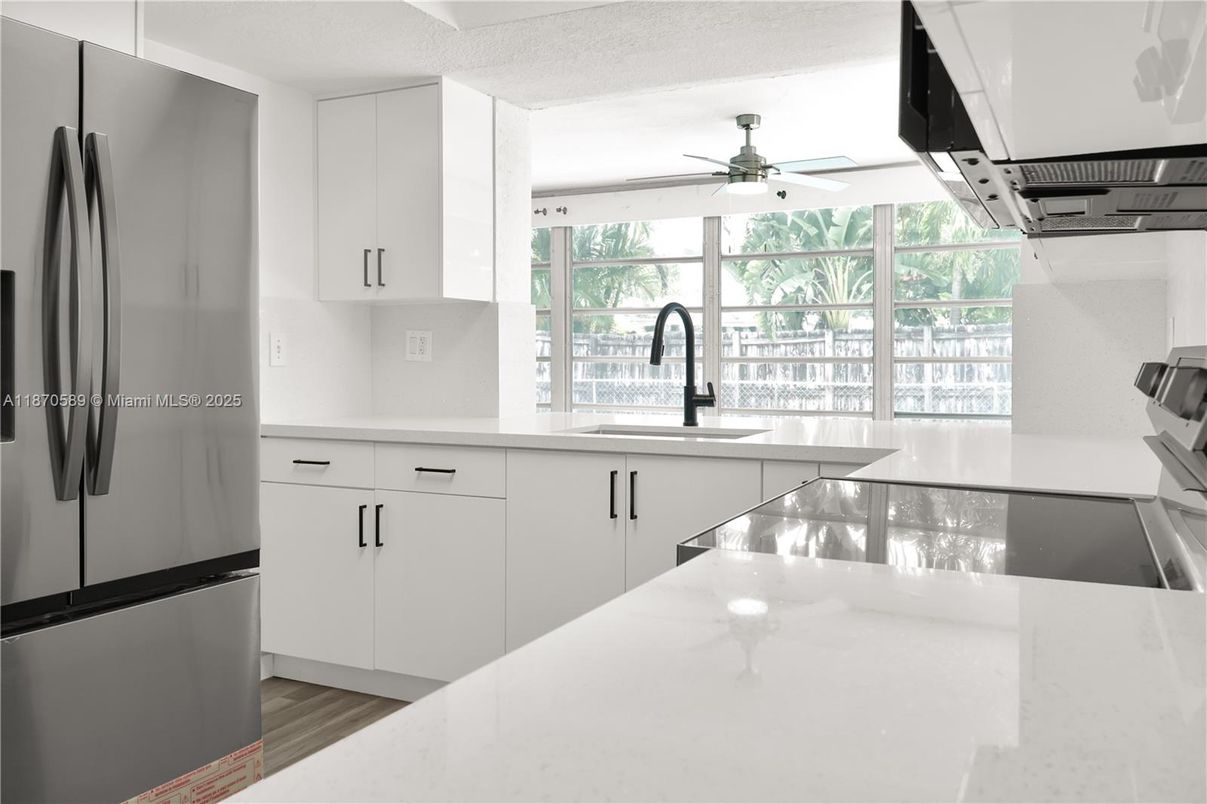 Interior, Kitchen, Wood Texture Flooring