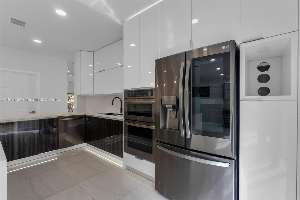 Interior, Kitchen, Recessed Lighting, Stainless Steel Appliances