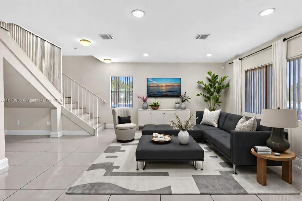 Interior, Living room, Recessed Lighting