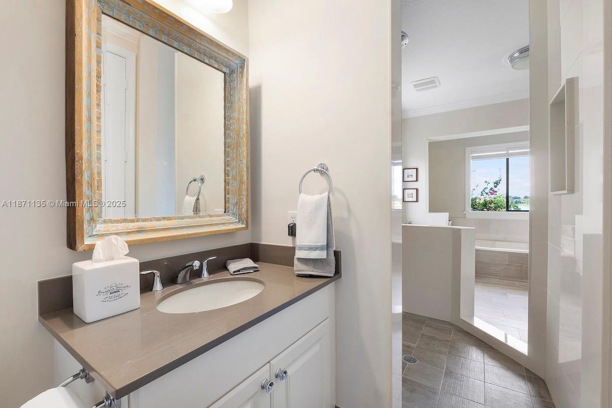 Bathroom, Interior, Wood Texture Flooring