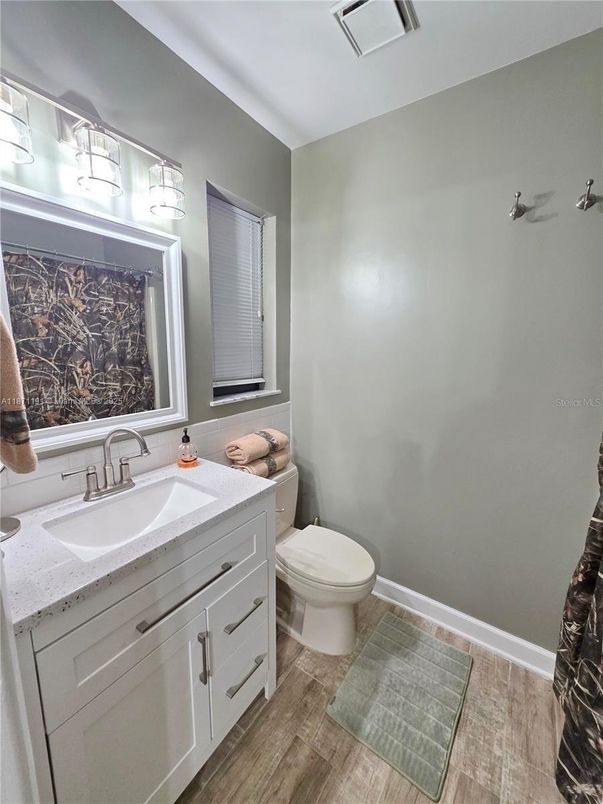 Bathroom, Interior, Wood Texture Flooring