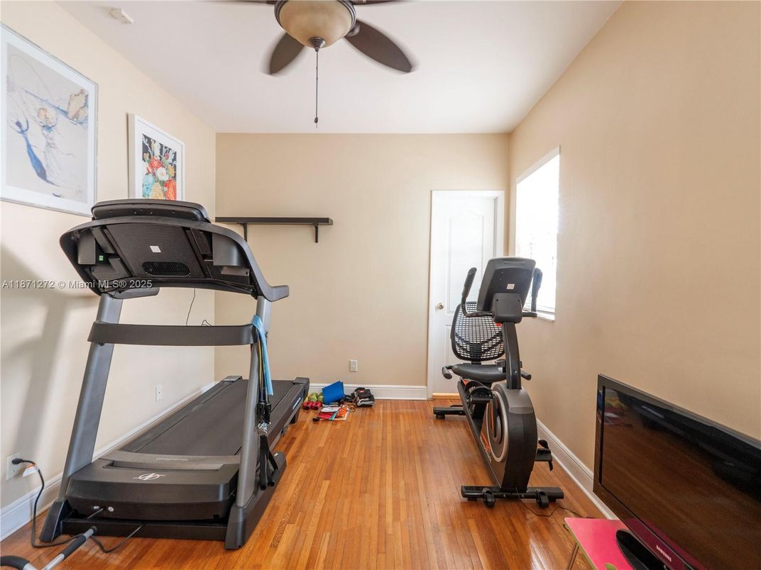 Fitness Equipment, Interior, Wood Texture Flooring