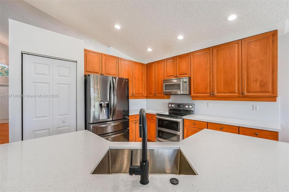 Interior, Kitchen, Recessed Lighting, Stainless Steel Appliances