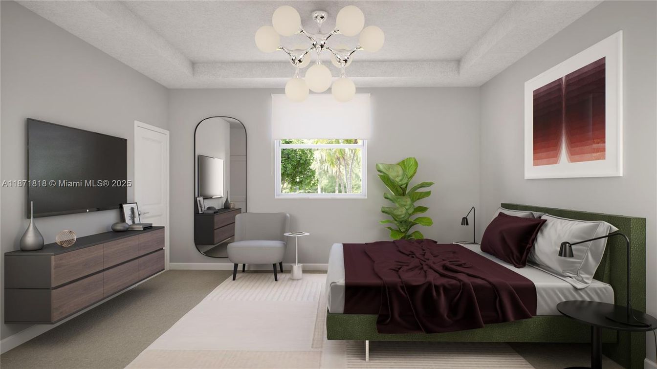Bedroom, Interior, Pendant Lights