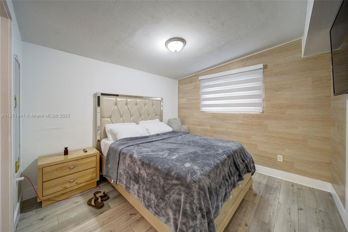 Bedroom, Interior, Wood Texture Flooring, Wooden Walls