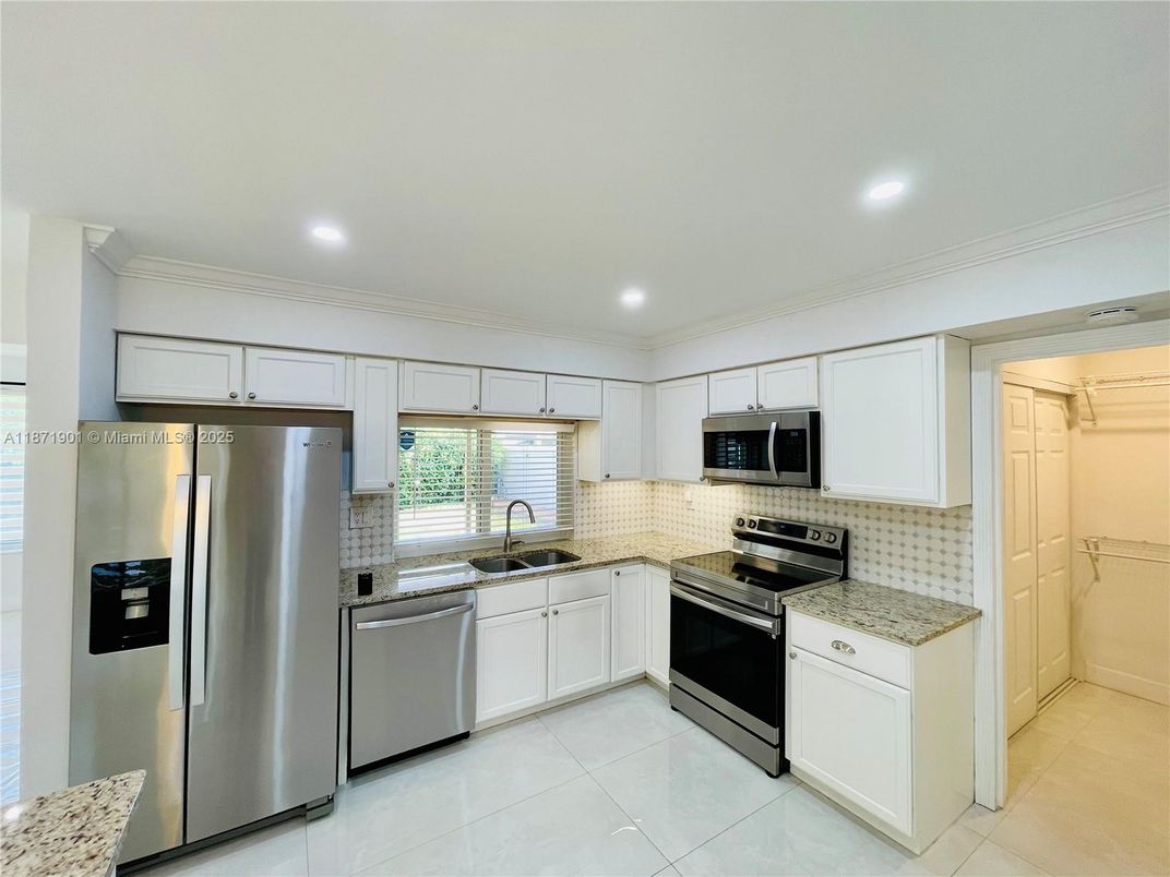 Interior, Kitchen, Recessed Lighting, Stainless Steel Appliances