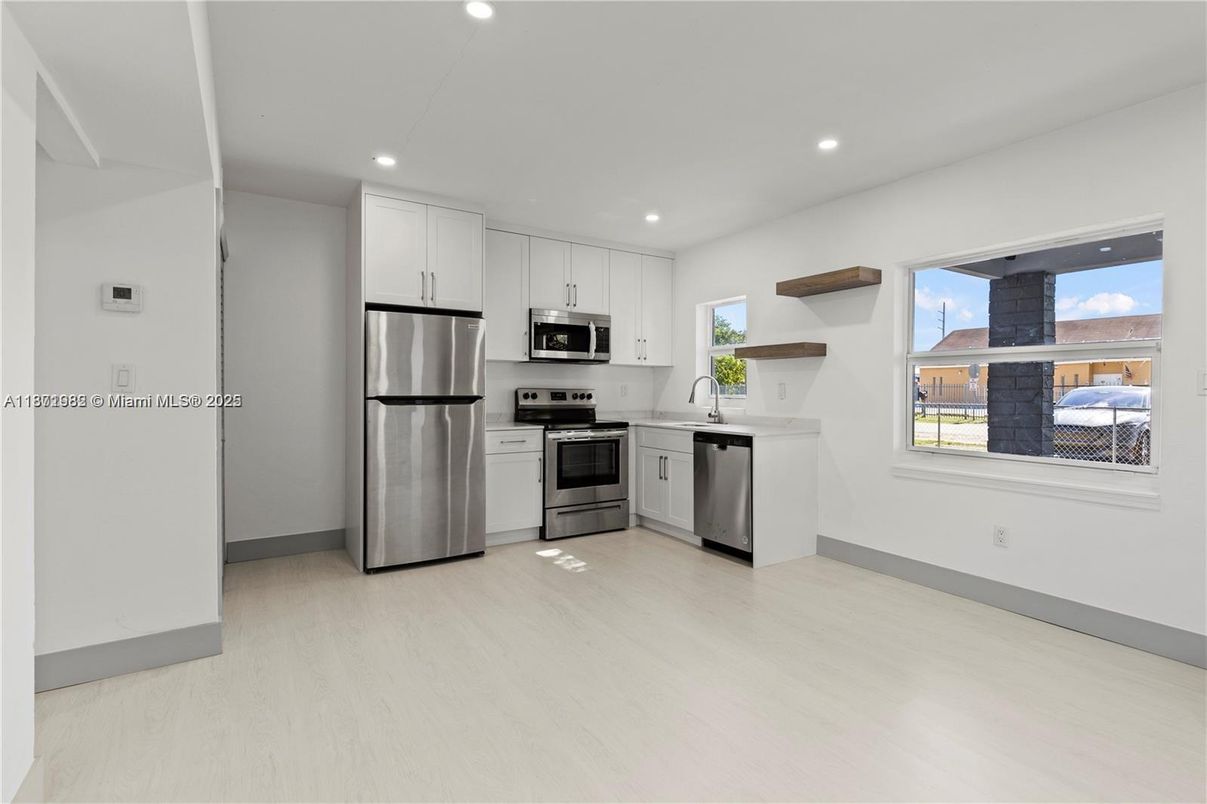 Interior, Kitchen, Recessed Lighting, Stainless Steel Appliances