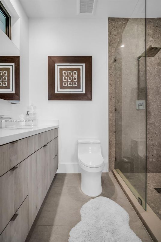 Bathroom, Glass Shower, Interior