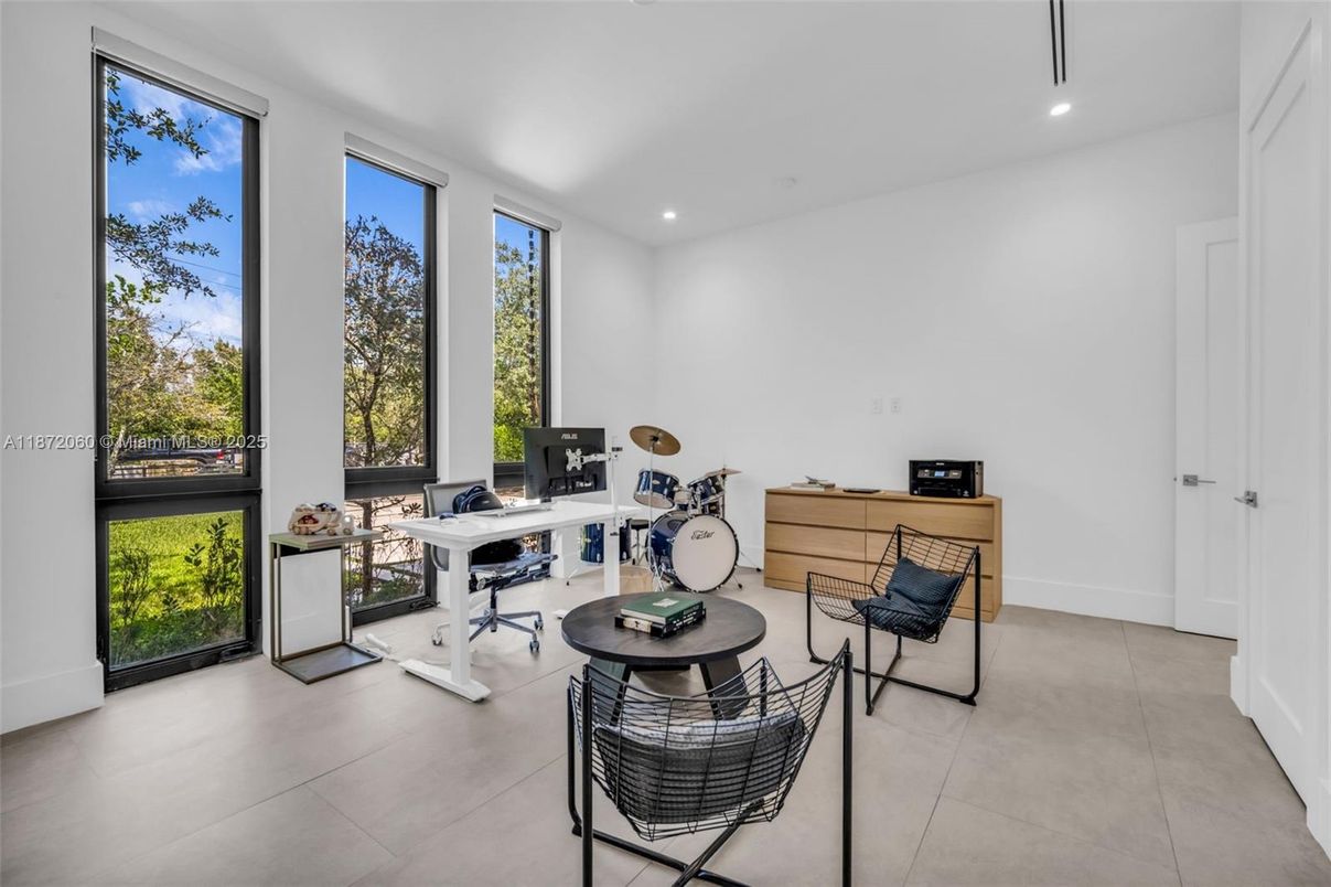 Home Office, Interior, Recessed Lighting