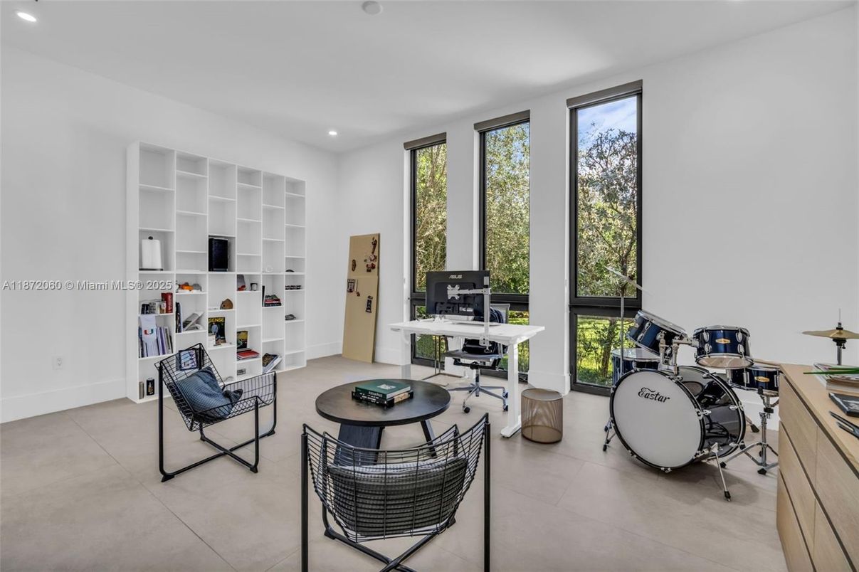 Home Office, Interior, Recessed Lighting