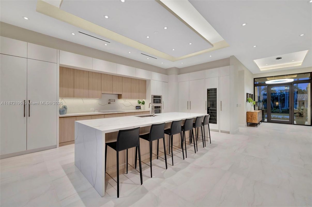 Interior, Kitchen, Marble, Recessed Lighting