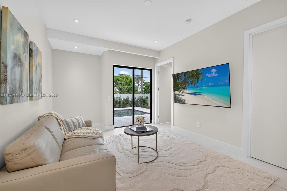 Interior, Living room, Recessed Lighting