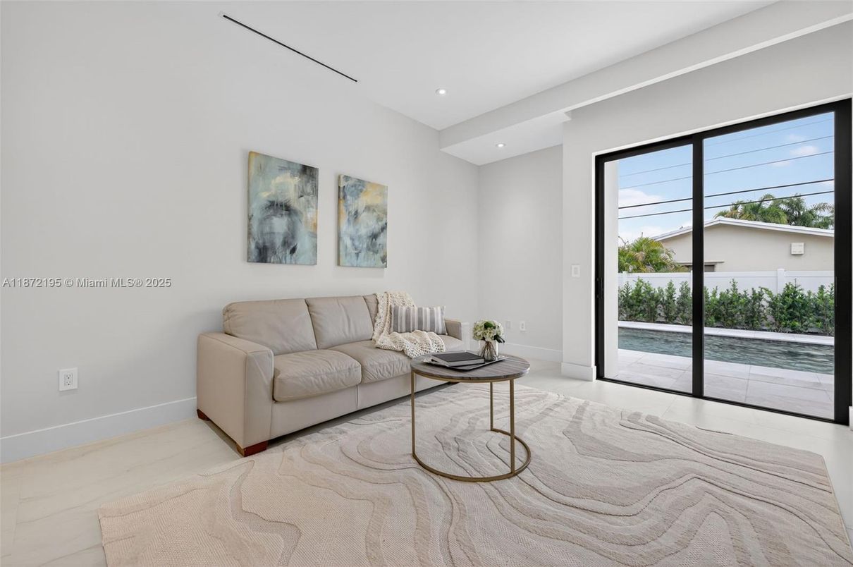 Interior, Living room, Recessed Lighting