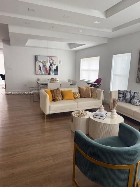 Dining room, Interior, Living room, Pendant Lights, Wood Texture Flooring