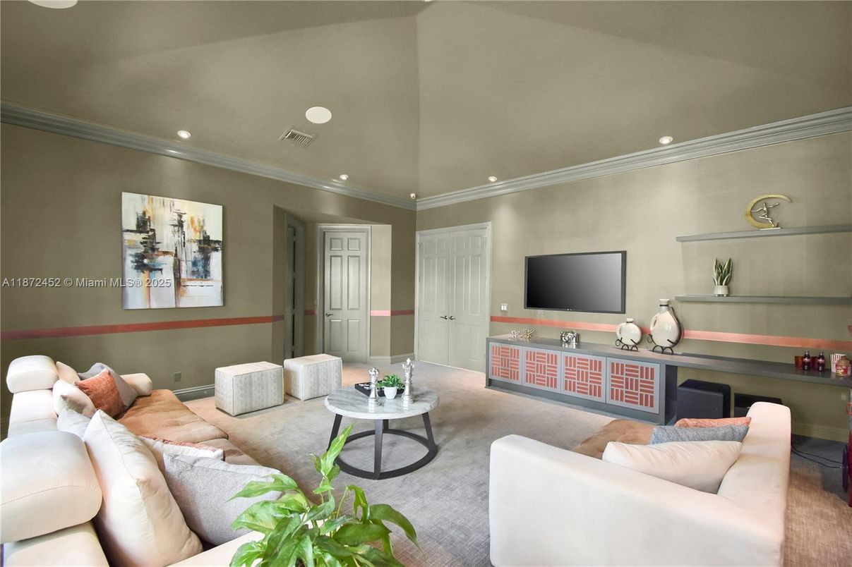 Interior, Living room, Recessed Lighting