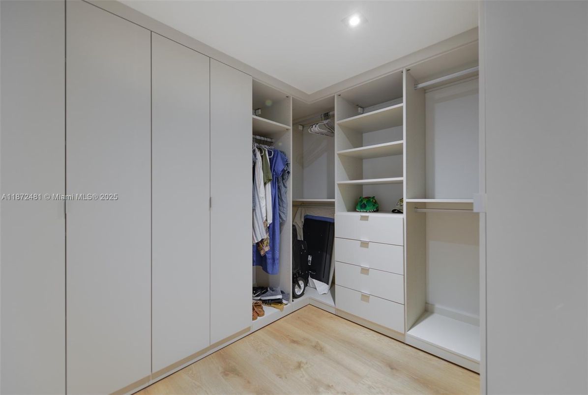 Interior, Recessed Lighting, Walk-in Closets, Wood Texture Flooring