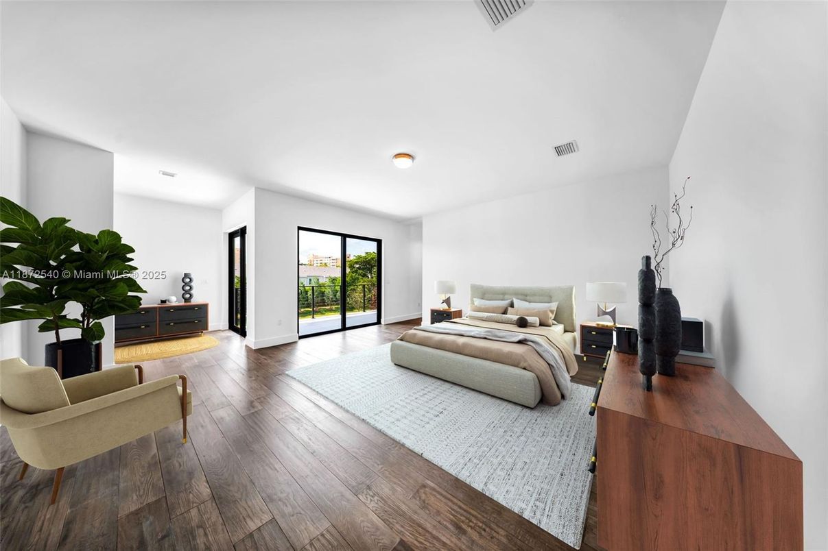 Bedroom, Interior, Wood Texture Flooring