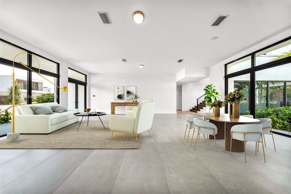 Dining room, Interior, Living room, Recessed Lighting