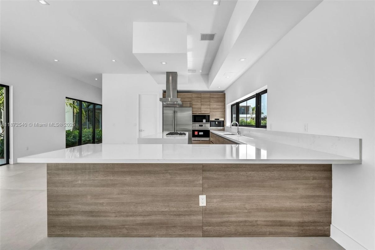Interior, Kitchen, Recessed Lighting, Stainless Steel Appliances