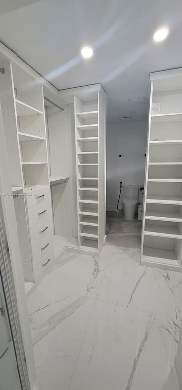 Interior, Marble, Recessed Lighting, Walk-in Closets