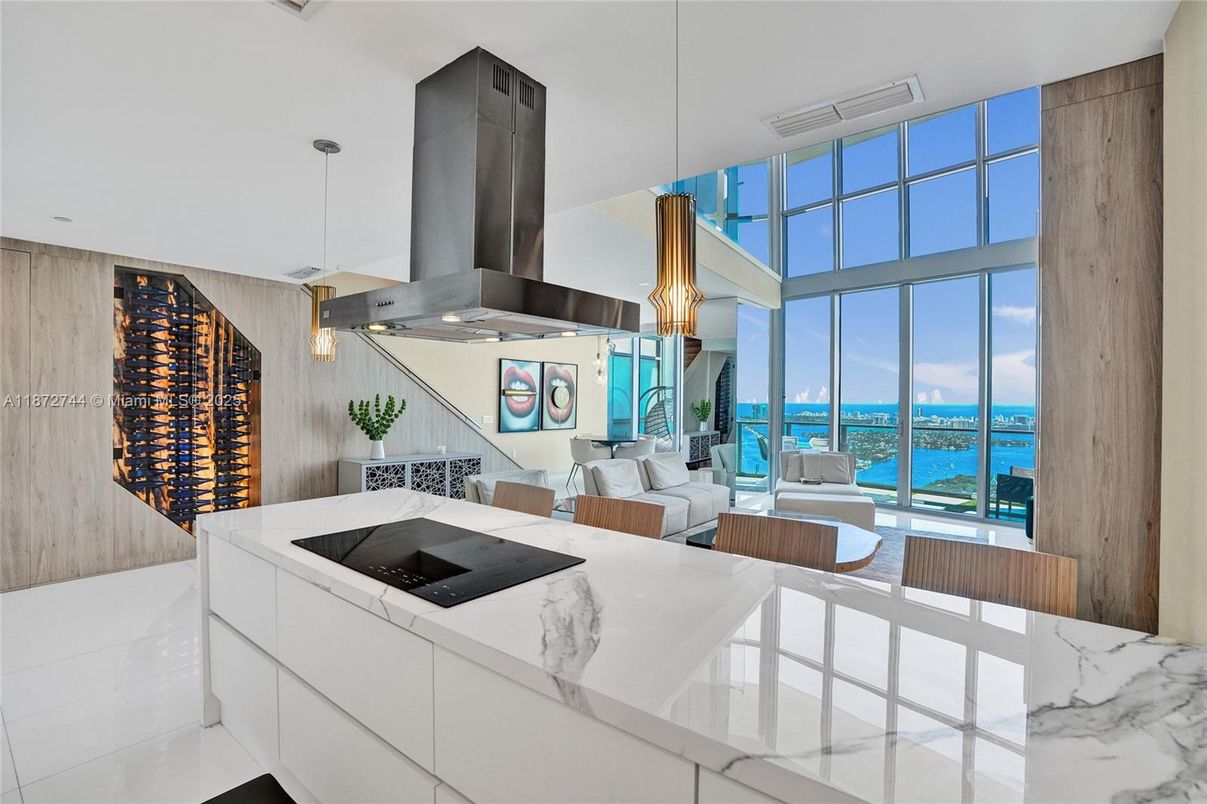 Interior, Kitchen, Living room, Pendant Lights, Water