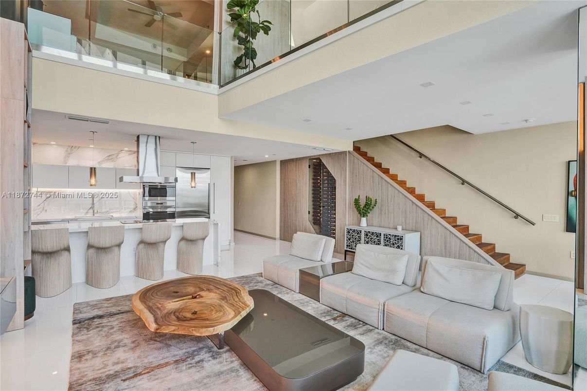 Interior, Kitchen, Living room, Recessed Lighting