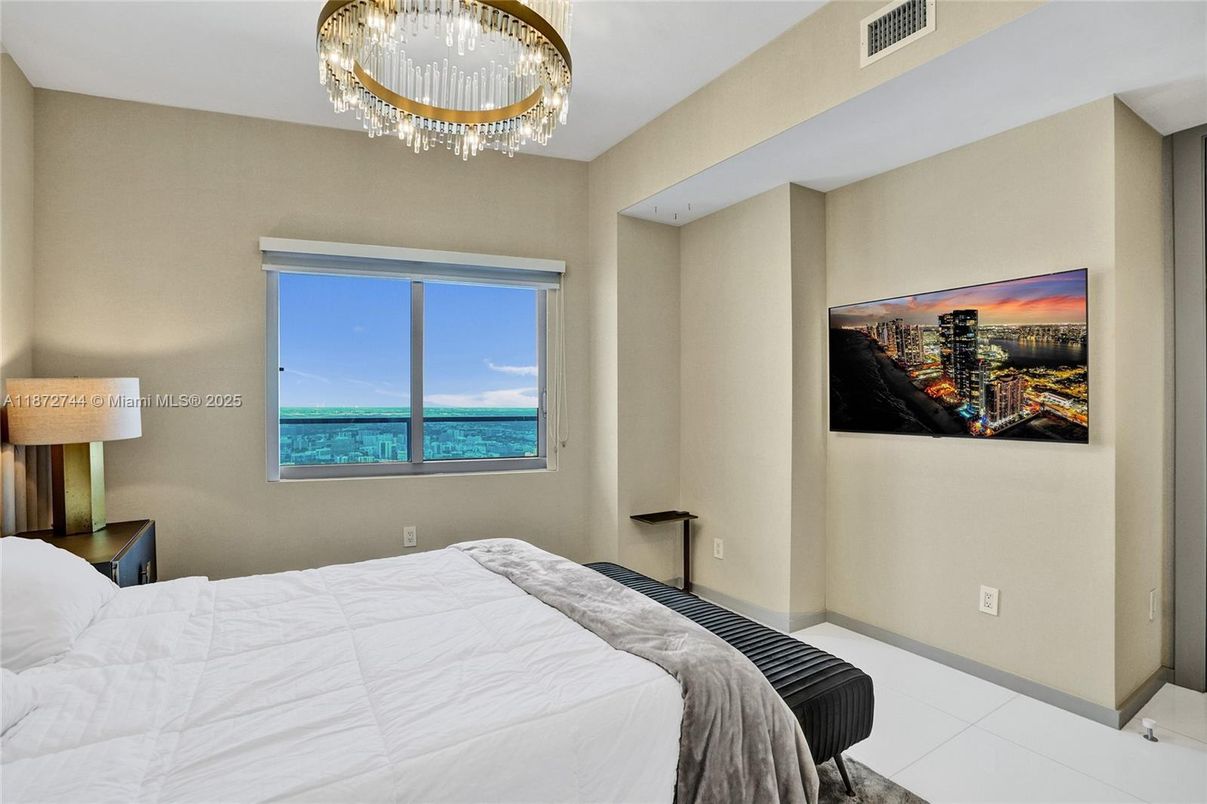 Bedroom, Chandelier, Interior, Water