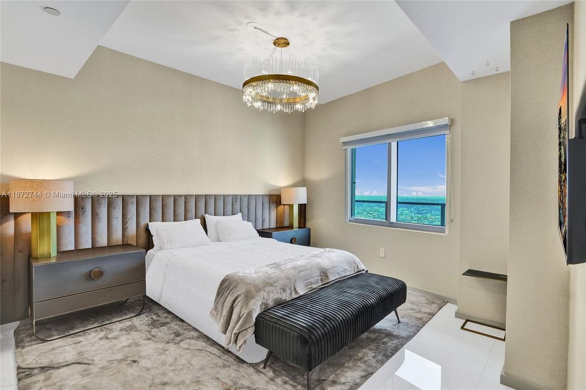 Bedroom, Chandelier, Interior, Water