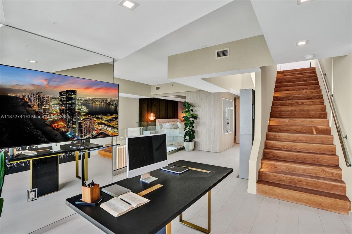 Home Office, Interior, Pendant Lights, Recessed Lighting
