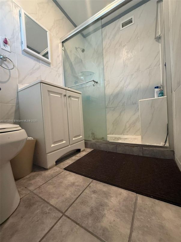 Bathroom, Glass Shower, Interior, Marble Walls