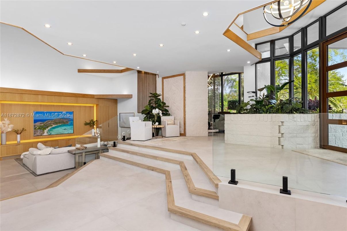 Interior, Living room, Recessed Lighting