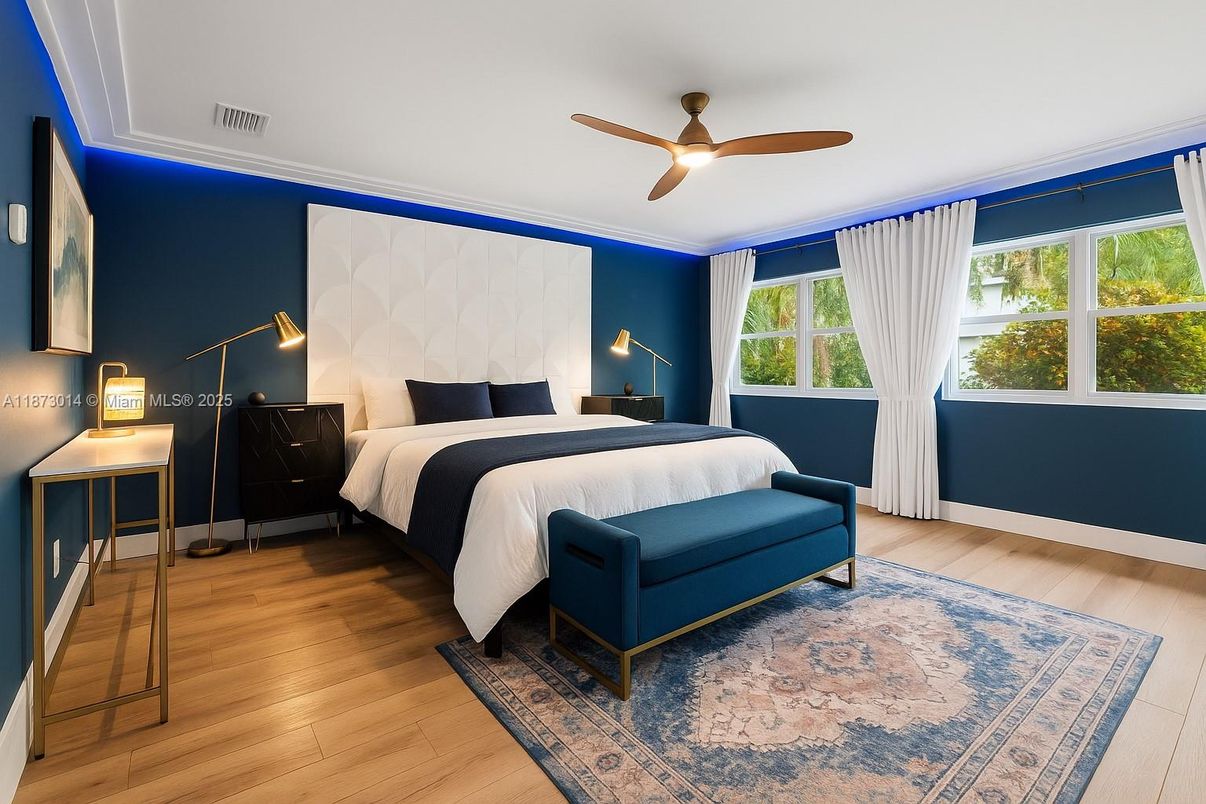 Bedroom, Interior, Wood Texture Flooring