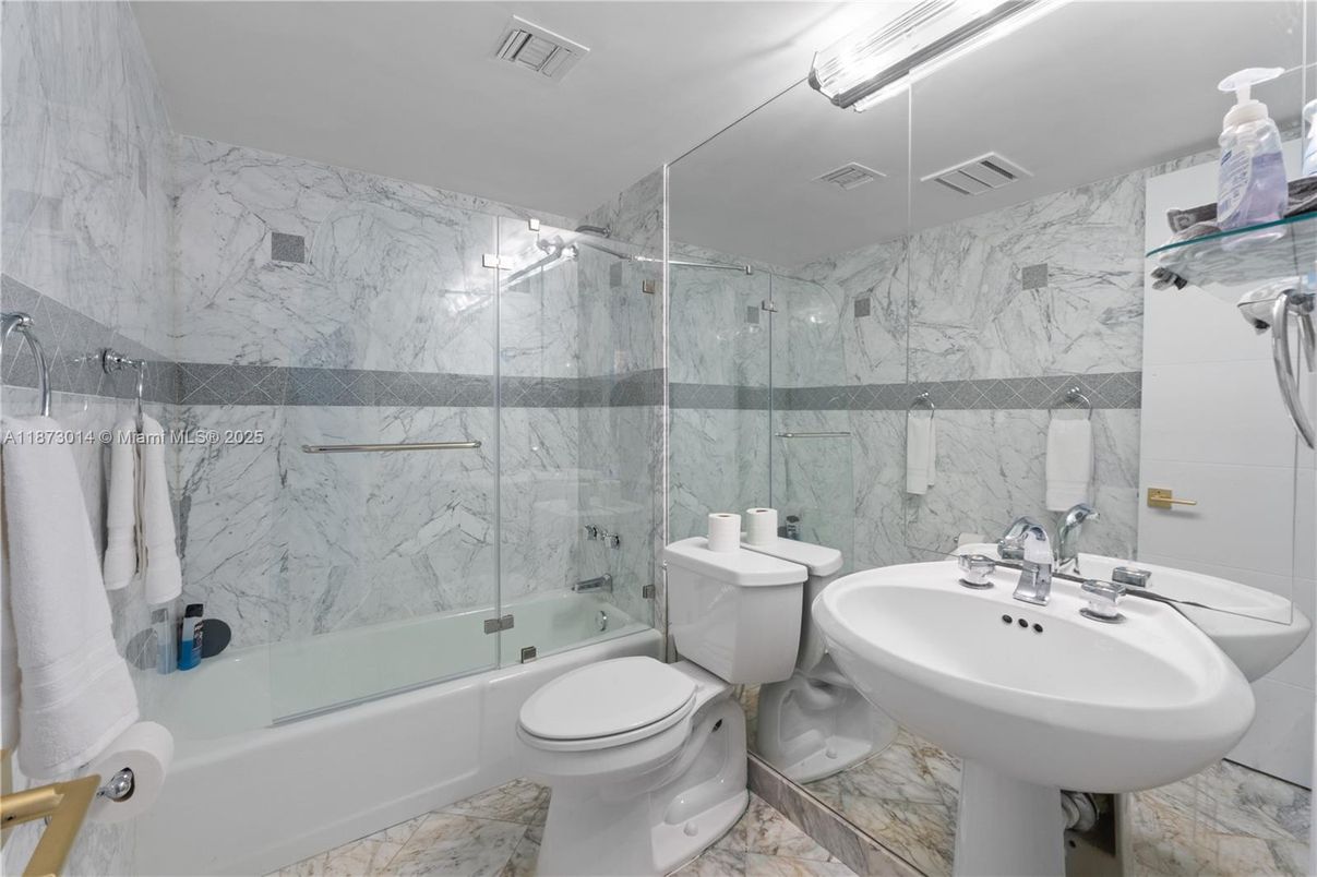 Bathroom, Glass Shower, Interior, Marble, Marble Walls