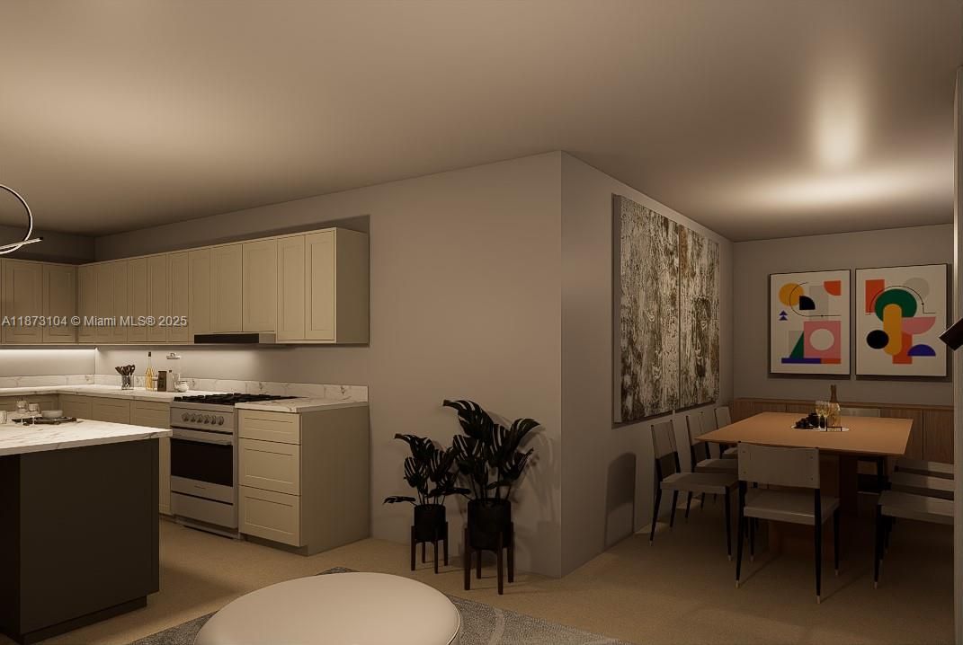 Dining room, Interior, Kitchen