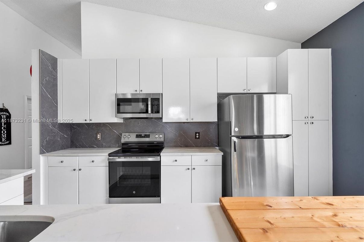 Interior, Kitchen, Recessed Lighting, Stainless Steel Appliances