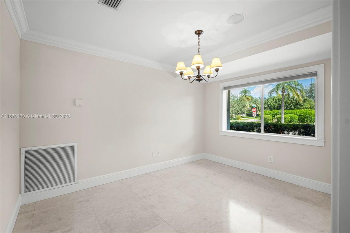Chandelier, Empty room, Interior
