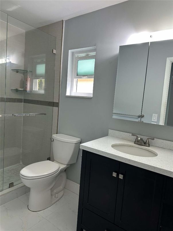 Bathroom, Glass Shower, Interior, Marble