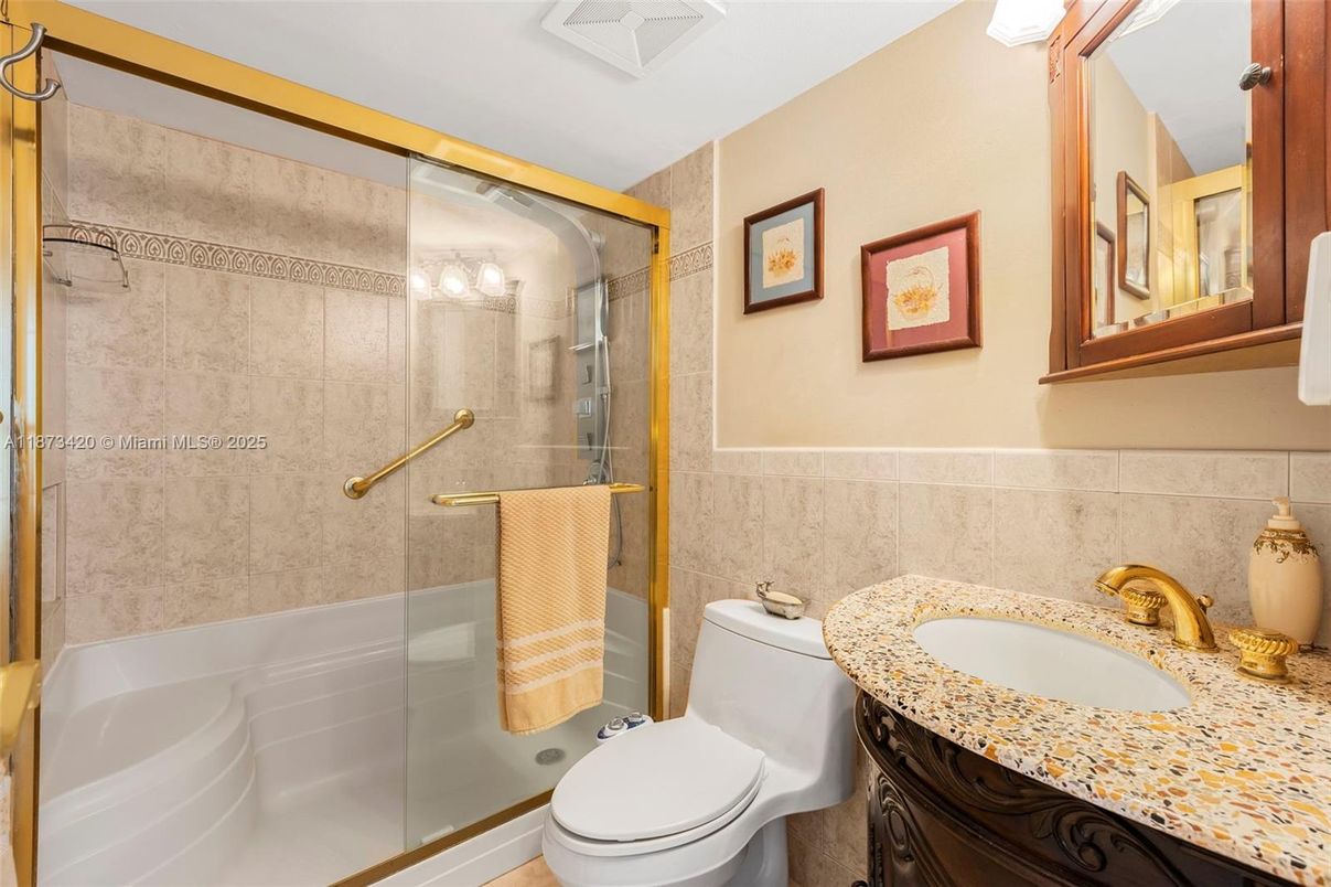 Bathroom, Glass Shower, Interior