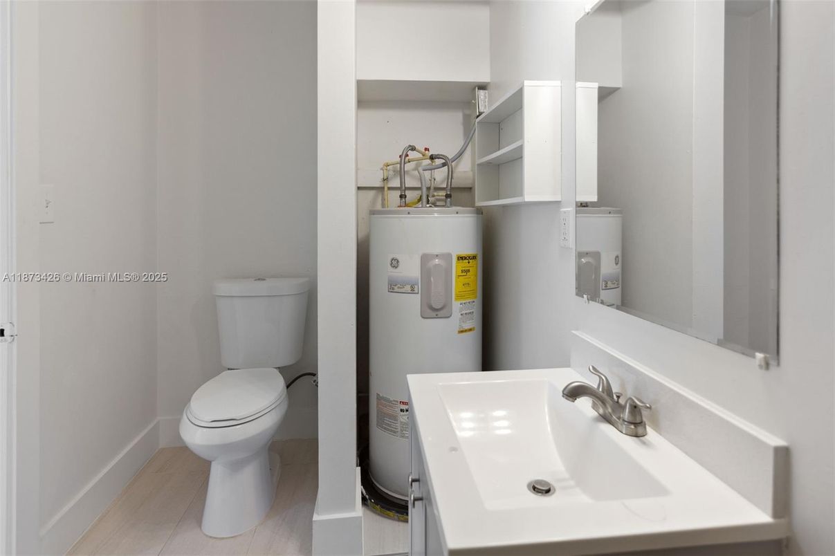 Bathroom, Interior, Wood Texture Flooring