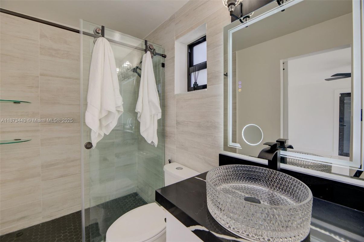 Bathroom, Glass Shower, Interior