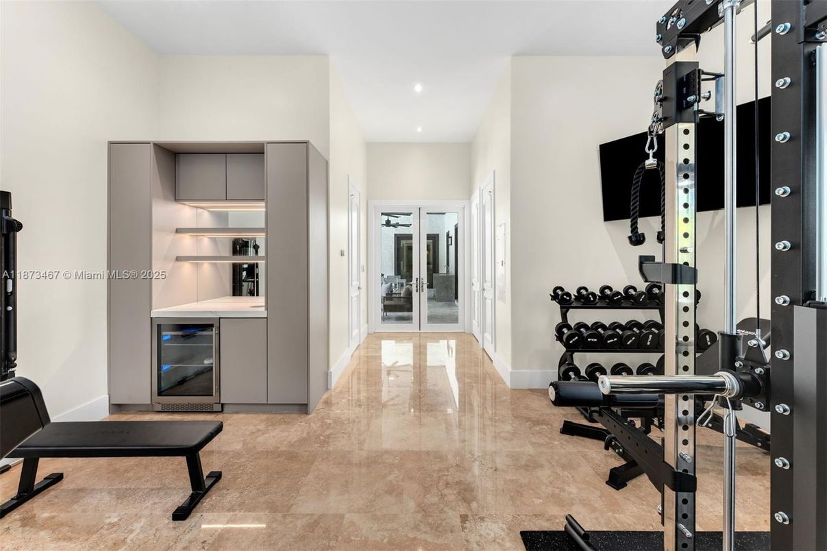 Fitness Equipment, Gym, Interior, Recessed Lighting