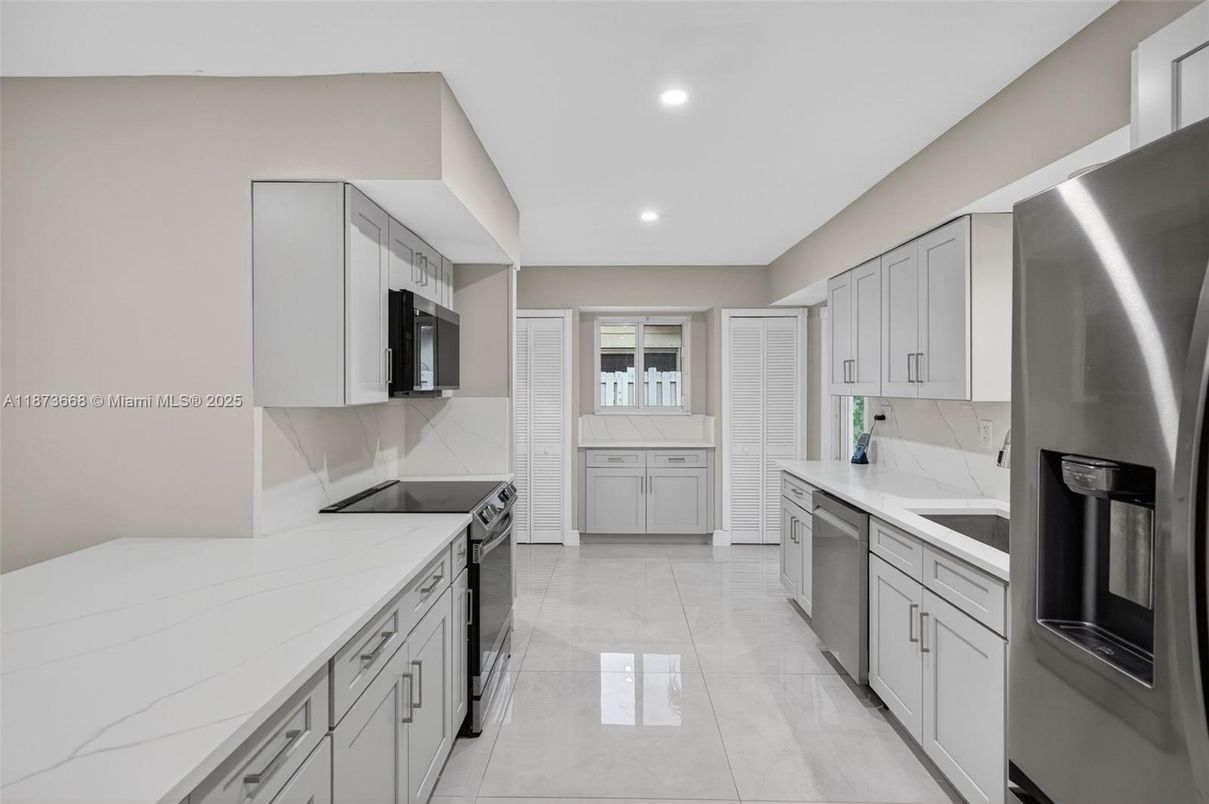 Interior, Kitchen, Recessed Lighting, Stainless Steel Appliances
