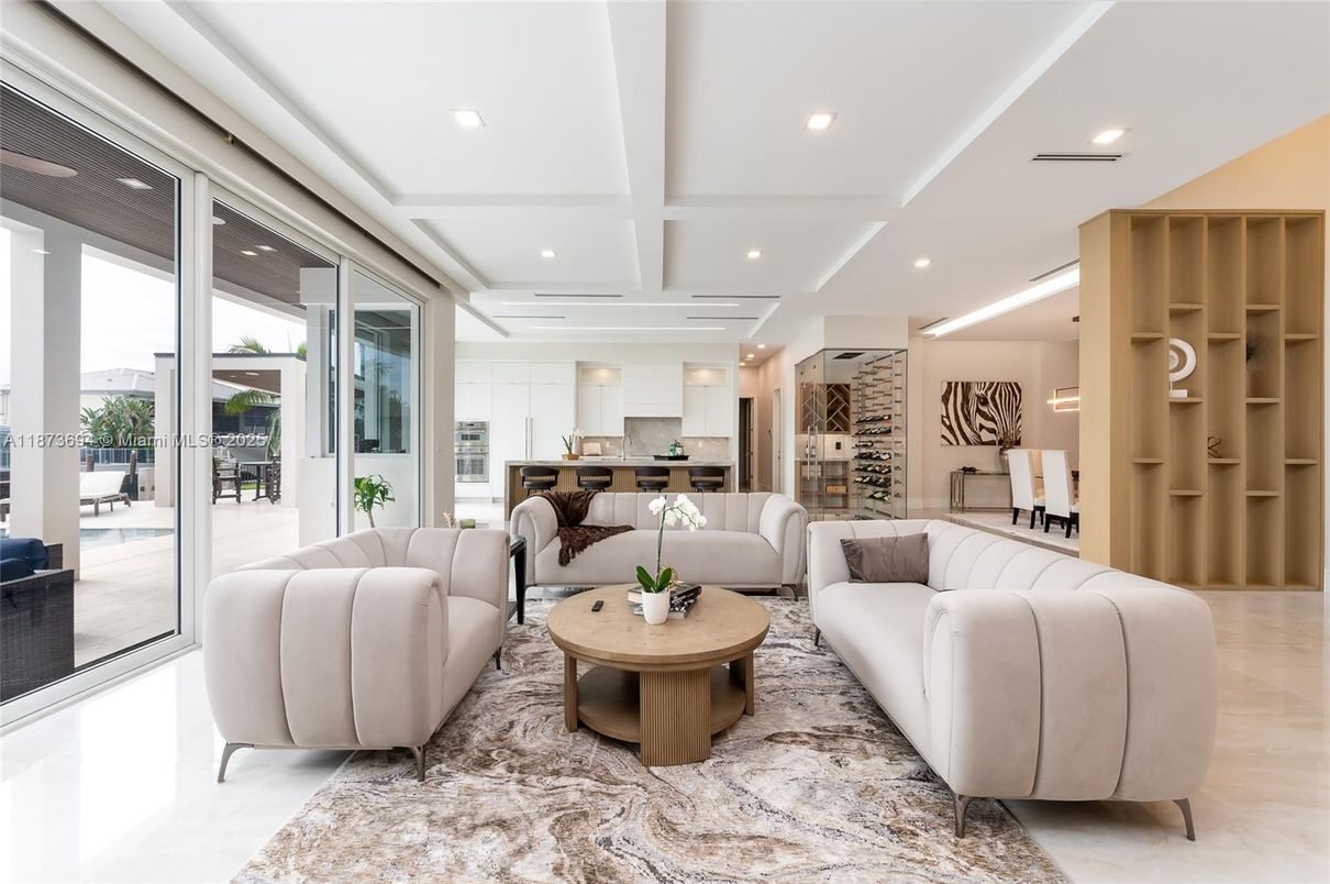 Interior, Kitchen, Living room, Recessed Lighting