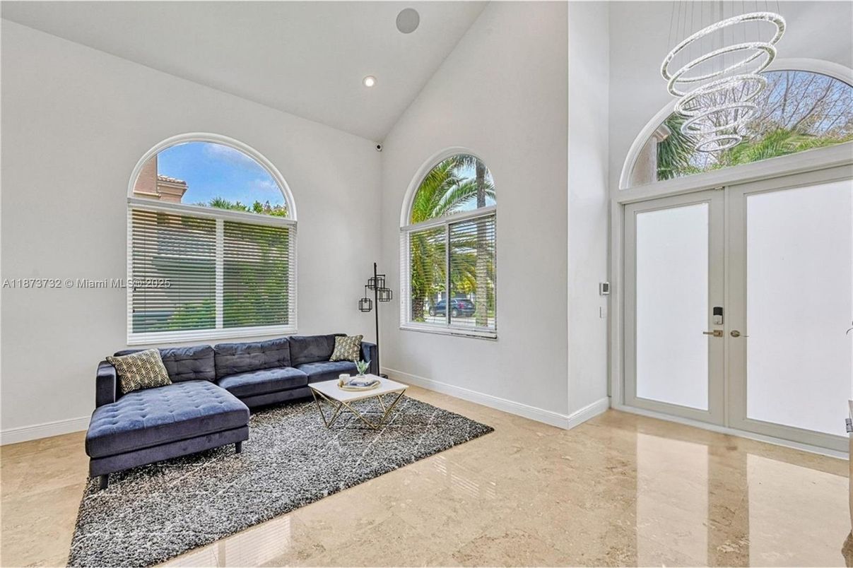 Interior, Living room, Recessed Lighting